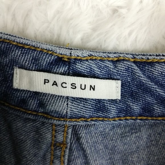 Pacsun Womens Jeans‎ Mom Blue Denim Medium Wash High Rise 23 - Picture 11 of 13